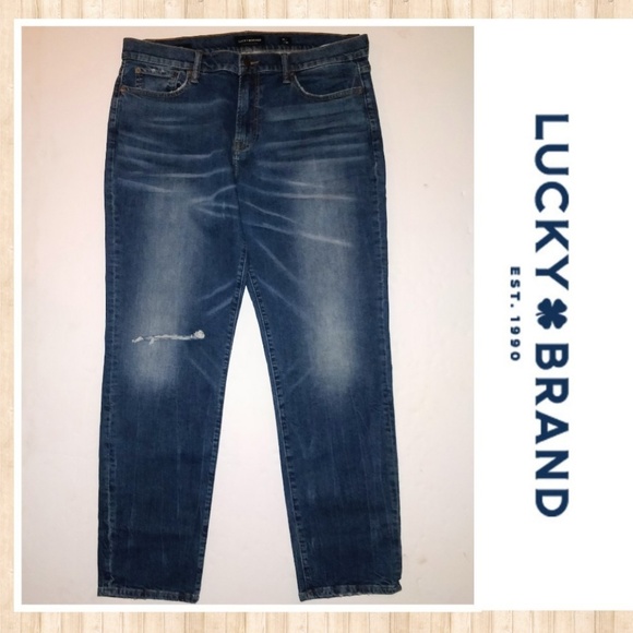 lucky brand ripped jeans mens